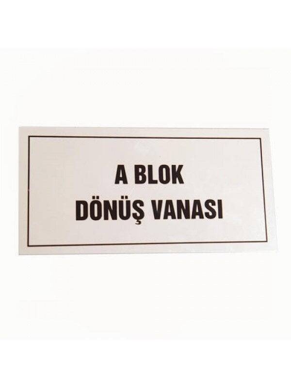 10 x 5 cm ekonomik metal etiket - 1