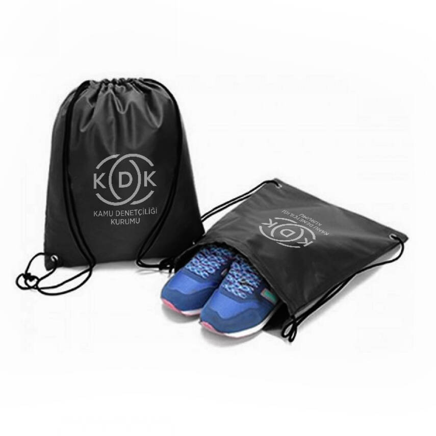 ADAL SİYAH İPLİ BÜZGÜLÜ ÇANTA - 1