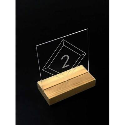 Ahşap Kaideli Masa Numaratörü