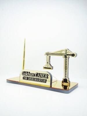 Akrilik İnşaat Mühendisine Masa İsimliği - 3