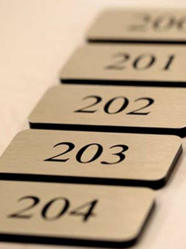 Altın Dolap Numaralar 6x3cm 10 adet - 1