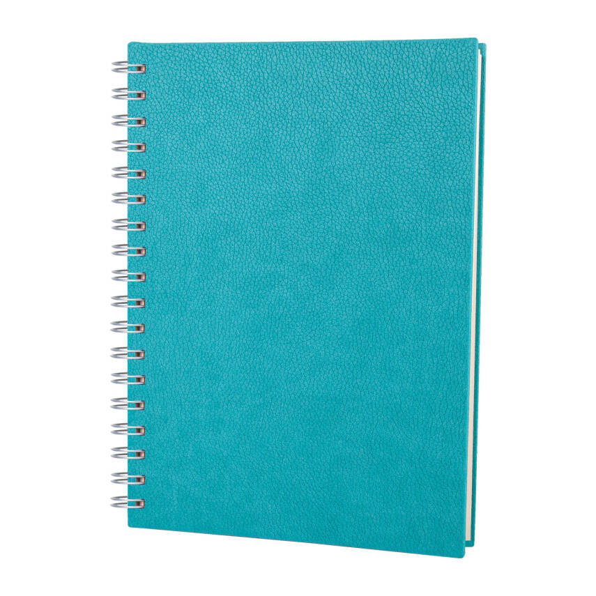 ALTINDAĞ TURKUAZ KARELİ SPİRALLİ TARİHSİZ DEFTER (17X24 CM) - 1