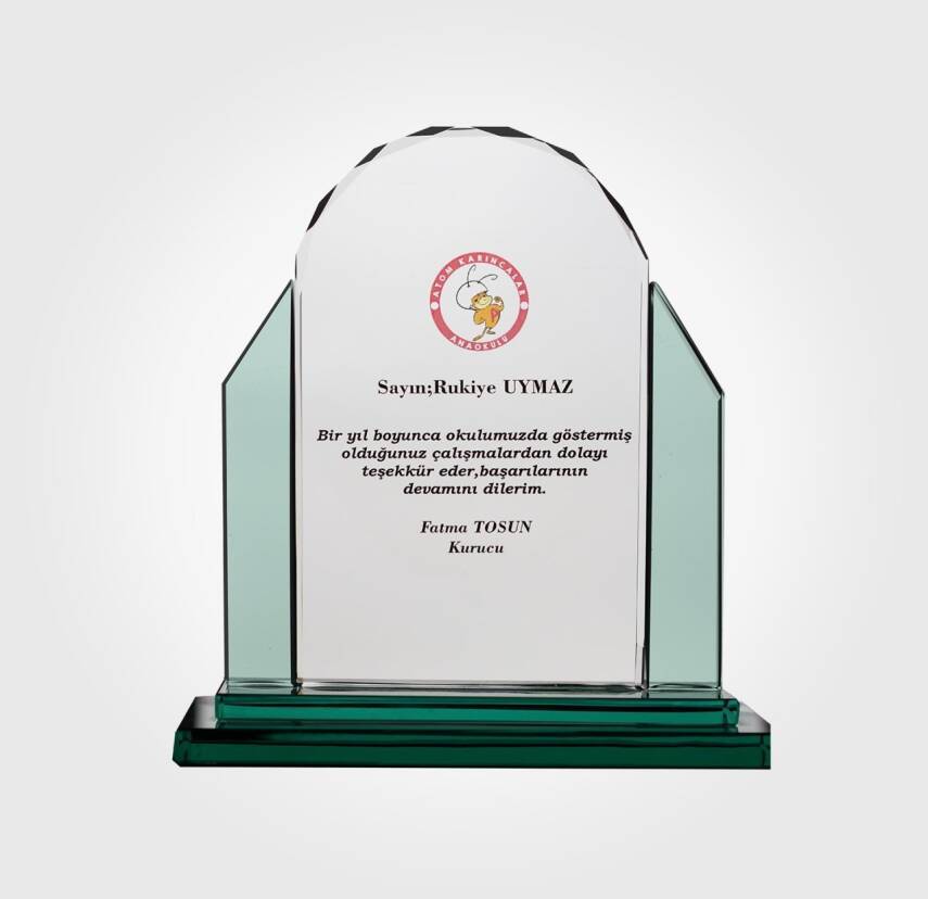 Anaokulu Özel Kristal Plaket - 1