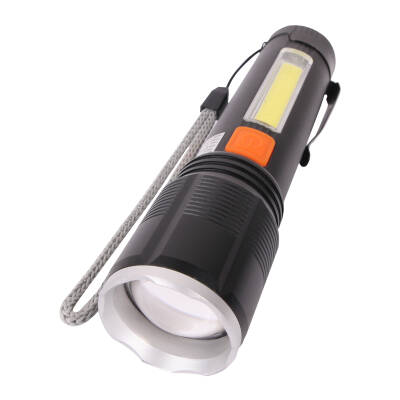 ARSUZ SİYAH 4 MODLU ŞARJ EDİLEBİLİR LED EL FENERİ