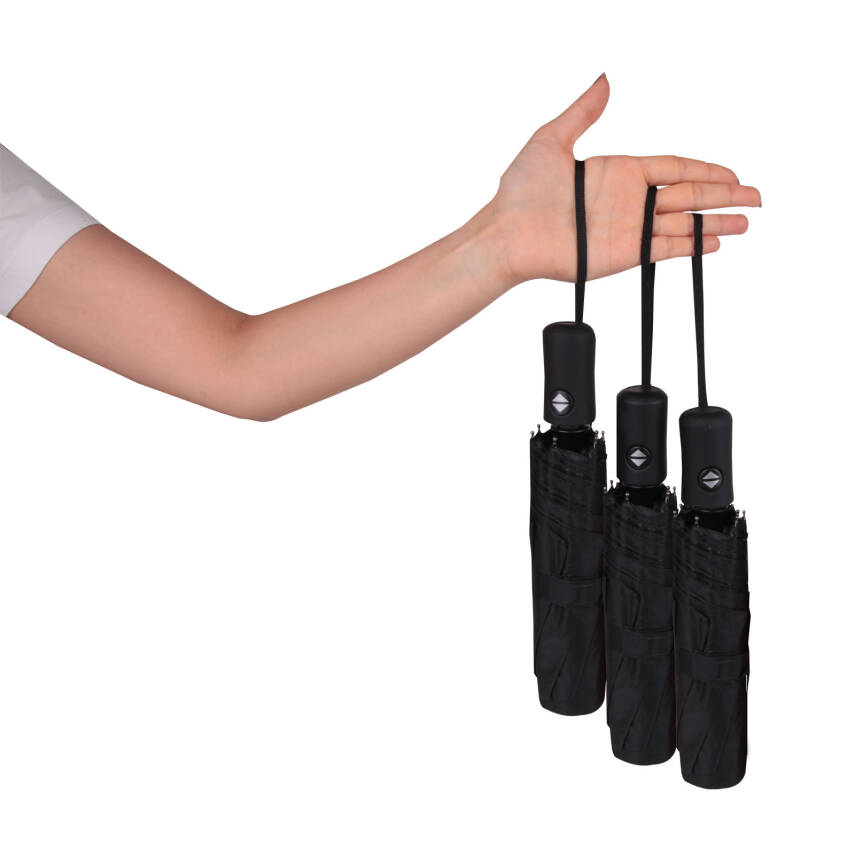 ASPENDOS SİYAH TAM OTOMATİK ŞEMSİYE - 3