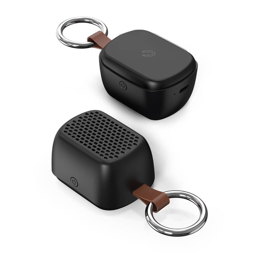 AVAZ SİYAH BLUETOOTH MIKNATISLI IŞIKLI HOPARLÖR - 2