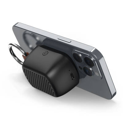 AVAZ SİYAH BLUETOOTH MIKNATISLI IŞIKLI HOPARLÖR - 3