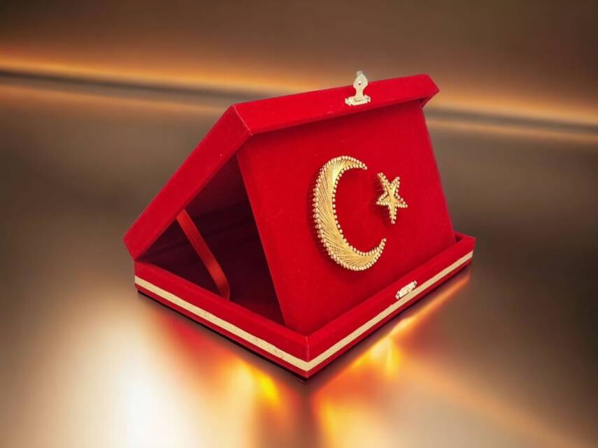 Ayyıldız Filografi Türk Bayrağı Plaket - 1