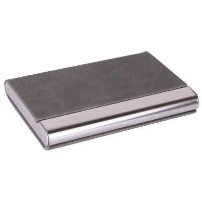 BARLAS GRİ DERİ KARTVİZİTLİK