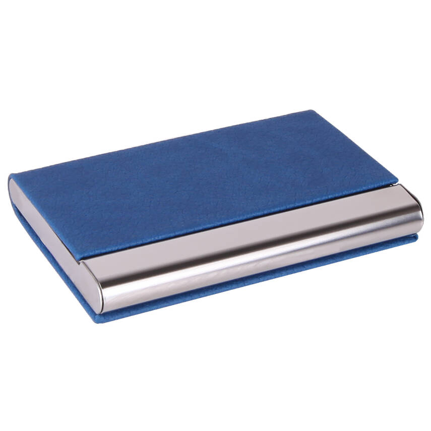 BARLAS LACİVERT DERİ KARTVİZİTLİK - 1