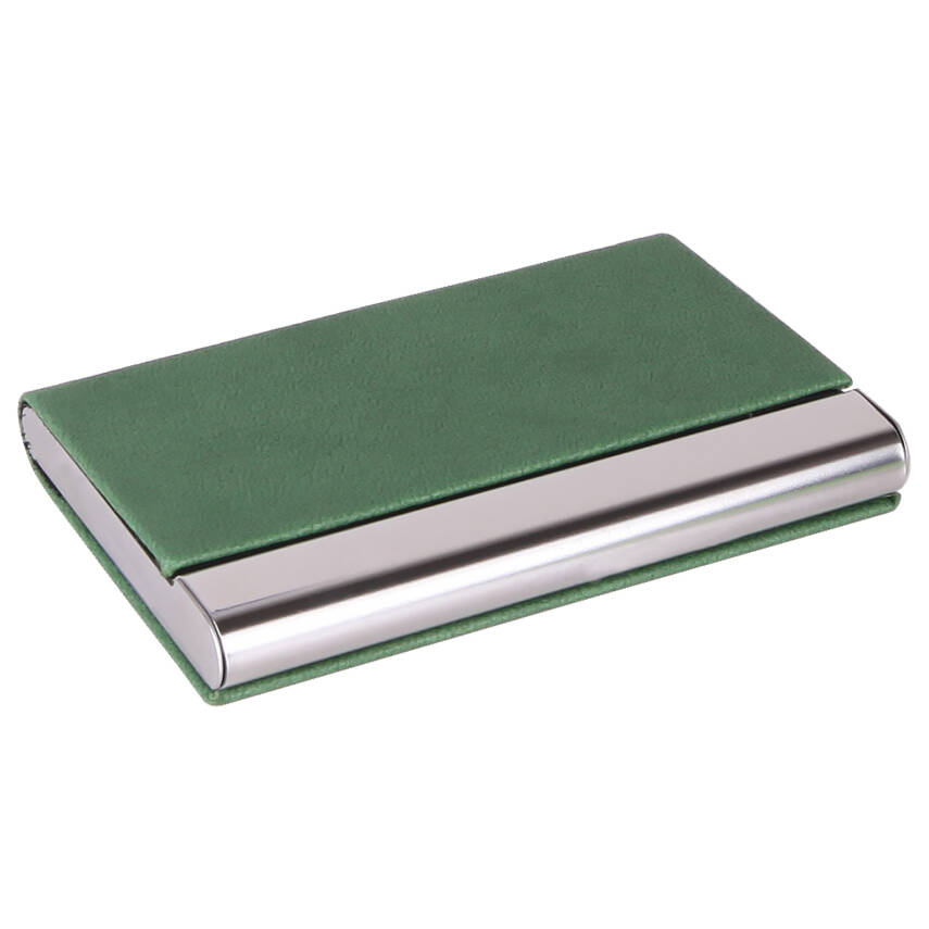 BARLAS YEŞİL DERİ KARTVİZİTLİK - 1