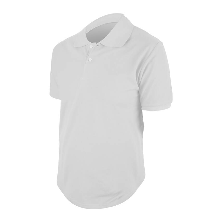 BEGONYA BEYAZ XL POLO YAKA TİŞÖRT - 1