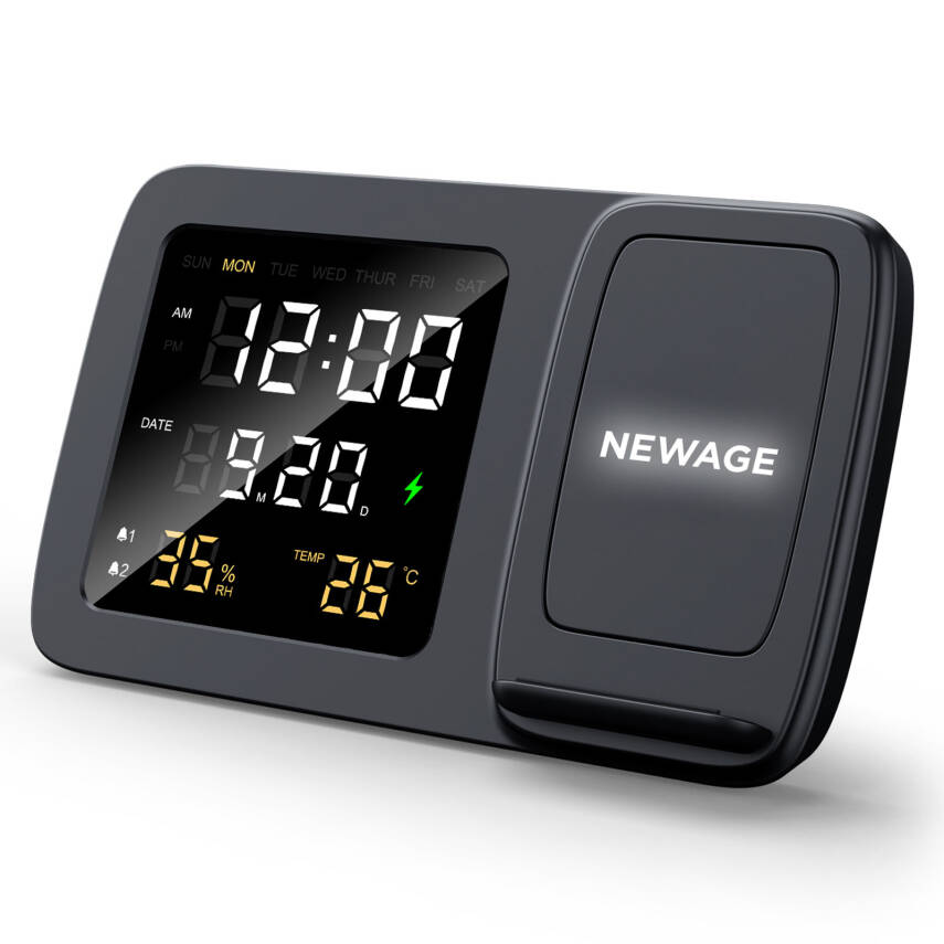 BÜLBÜL MASAÜSTÜ SAAT VE KABLOSUZ ŞARJ STANDI - 1