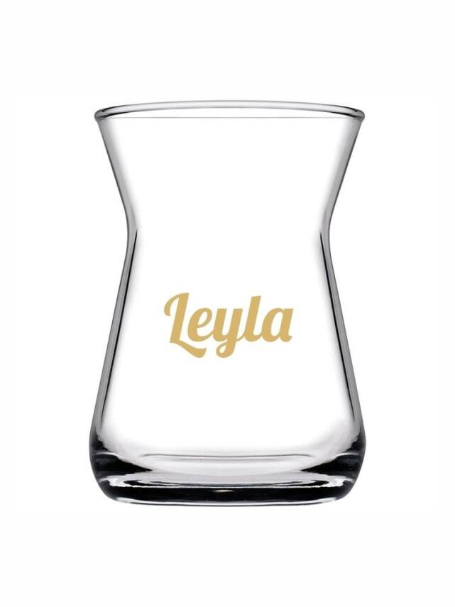 Cam Bardak altın isim yazma - 1