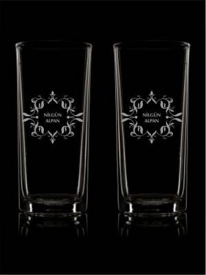 Çiçek Desenli Rakı Bardağı