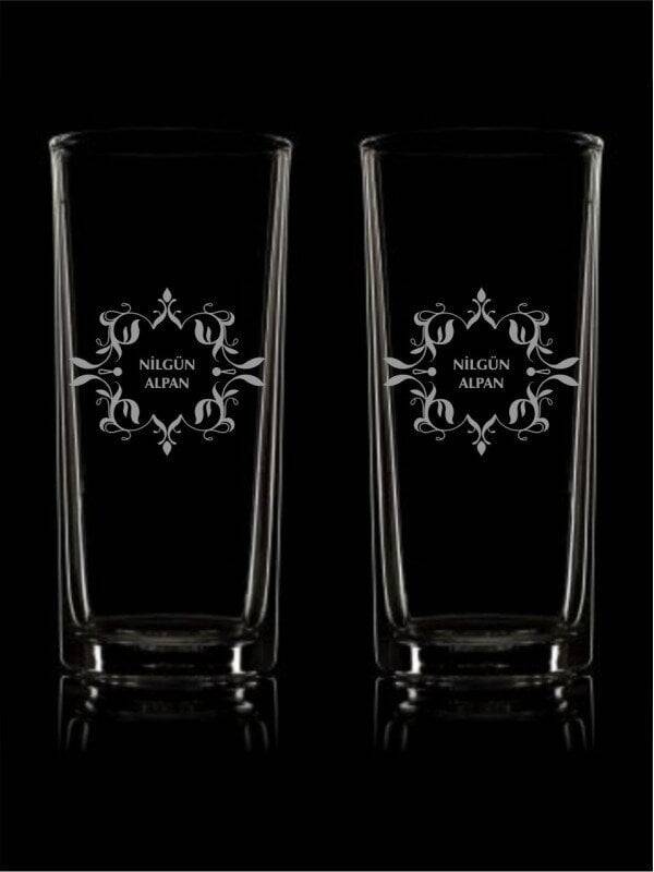 Çiçek Desenli Rakı Bardağı - 1