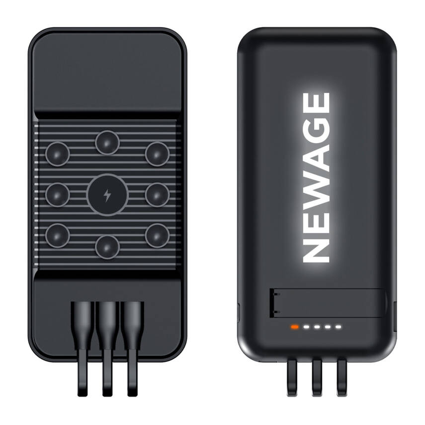 ÇİRİŞ 10.000 MAH SİYAH WIRELESS STANDLI POWERBANK - 1