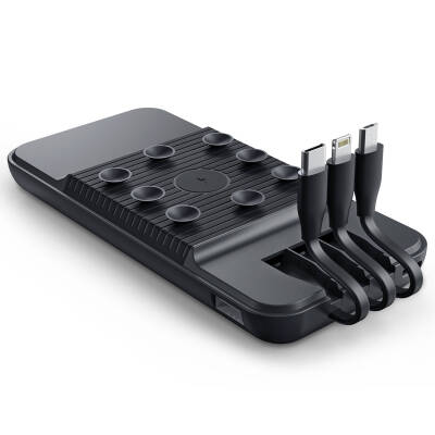 ÇİRİŞ 10.000 MAH SİYAH WIRELESS STANDLI POWERBANK - 2