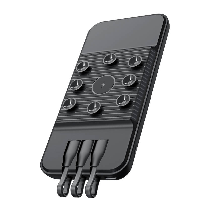 ÇİRİŞ 10.000 MAH SİYAH WIRELESS STANDLI POWERBANK - 3