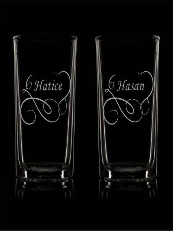 Çizgisel Desenli Rakı Bardağı - 1