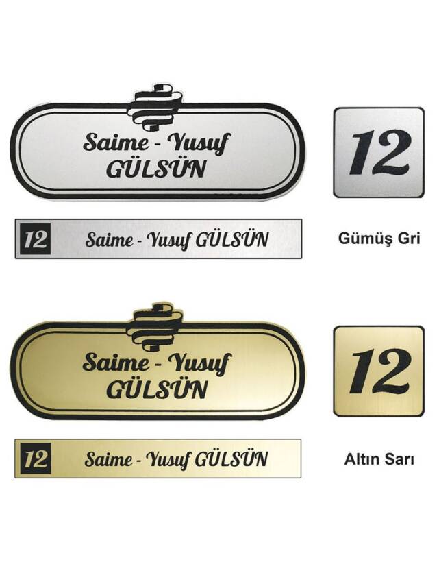 Dijital Baskılı Kapı İsimliği - 1