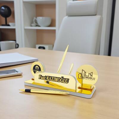 Emlak Bürosuna Özel Akrilik Masa İsimliği - 2