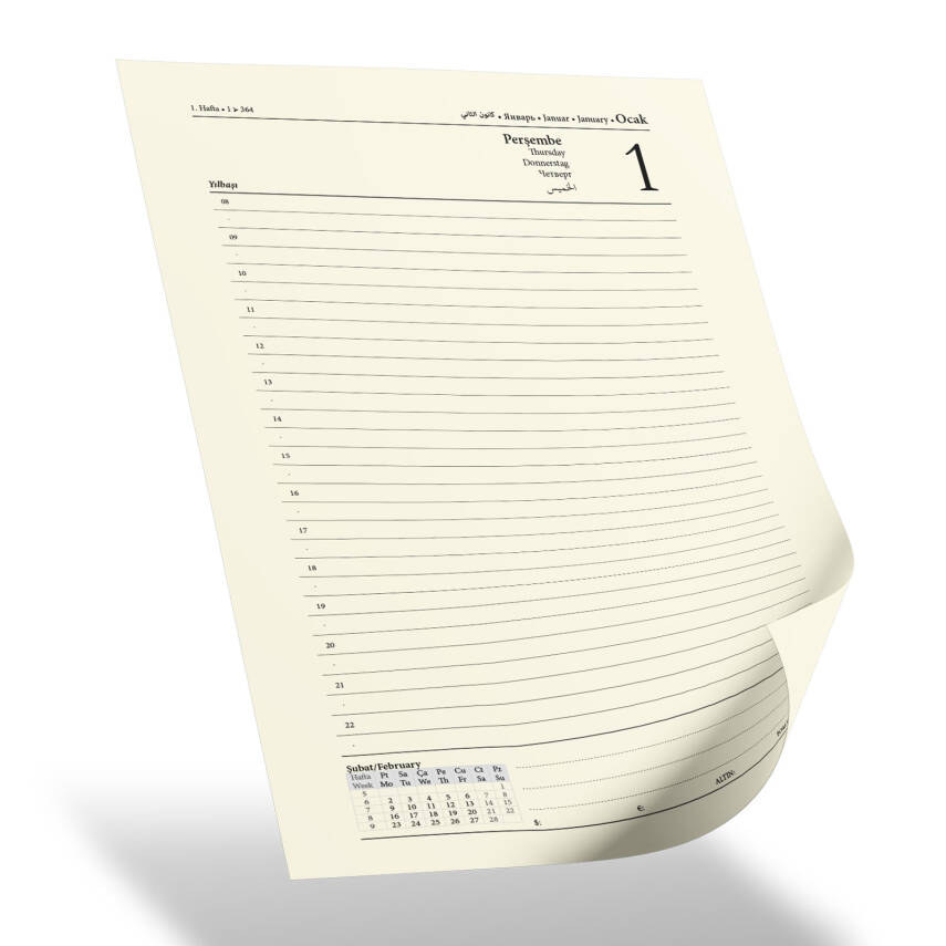 ERGAZİ LACİVERT TARİHLİ AJANDA (17X24 CM) - 2