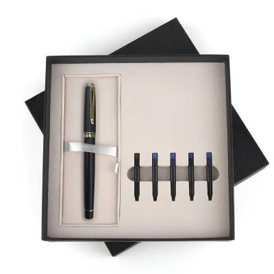 ESKİPAZAR SİYAH DOLMA KALEM SETİ