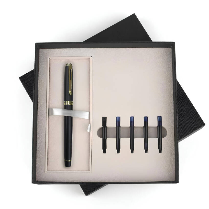 ESKİPAZAR SİYAH DOLMA KALEM SETİ - 1