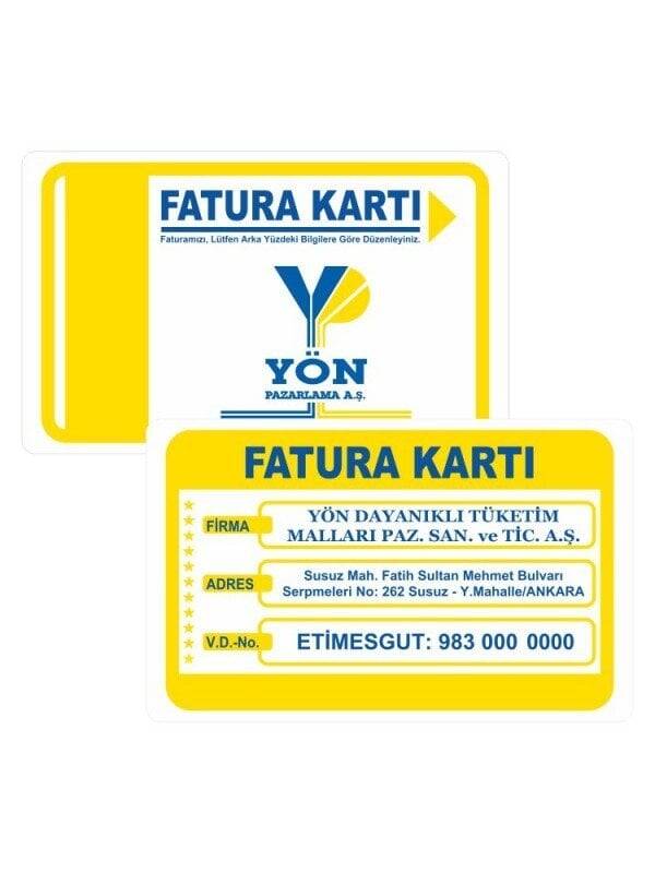 Fatura kartı imalatı - 1