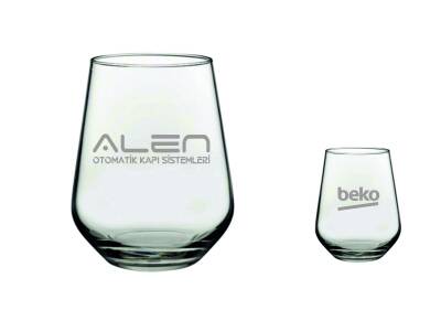 Firma Logolu Lazer Kazıma Kahve Yanı Su Bardağı