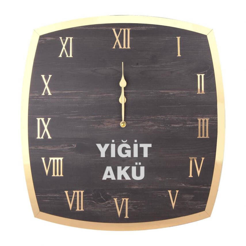 FLORA AHŞAP DUVAR SAATİ (410X410 MM) - 1