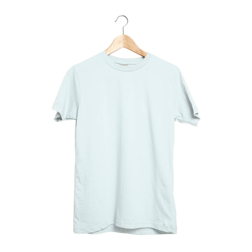 GARDENYA BEYAZ M SIFIR YAKA TİŞÖRT - 1