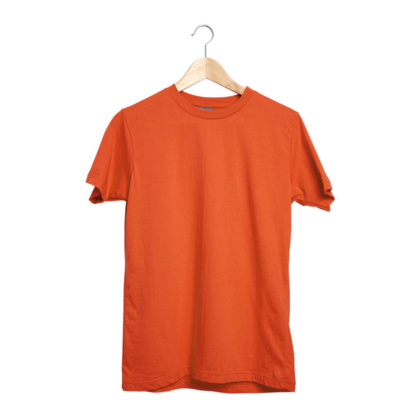 GARDENYA TURUNCU M SIFIR YAKA TİŞÖRT - 1