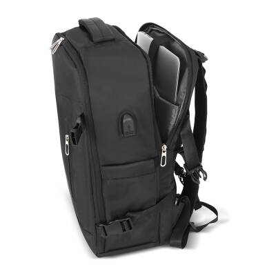 GEZGİN SİYAH LAPTOP BÖLMELİ SIRT ÇANTASI - 4