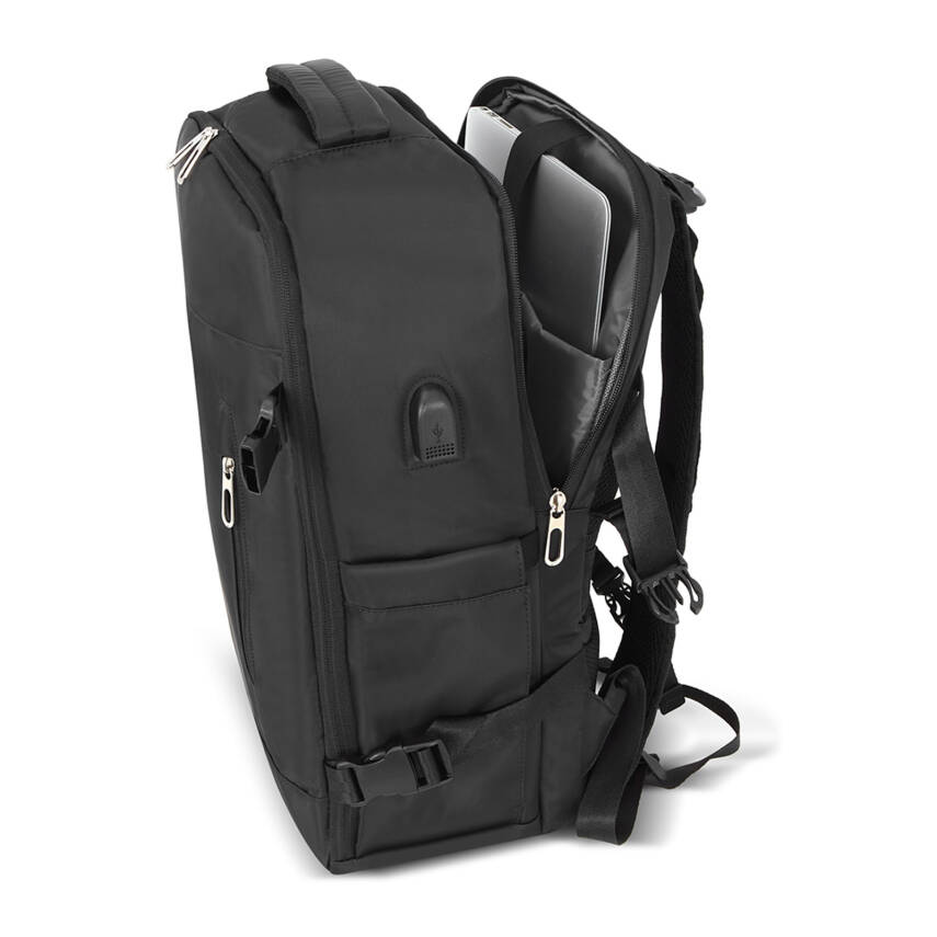 GEZGİN SİYAH LAPTOP BÖLMELİ SIRT ÇANTASI - 4