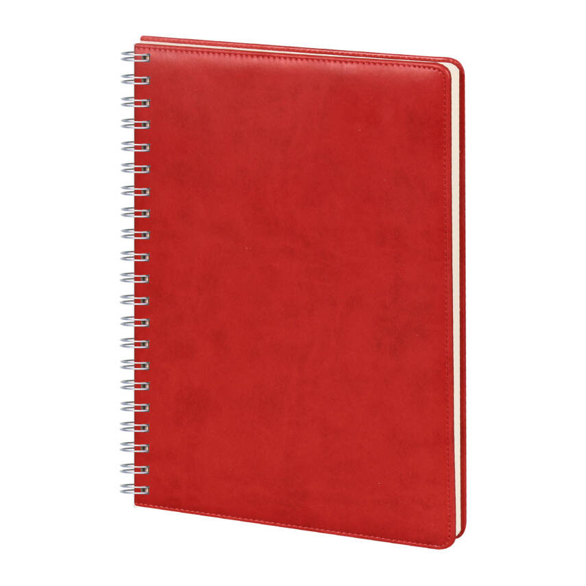 GİMAT KIRMIZI TARİHLİ SPİRALLİ GÜNLÜK AJANDA (20X28 CM) - 1