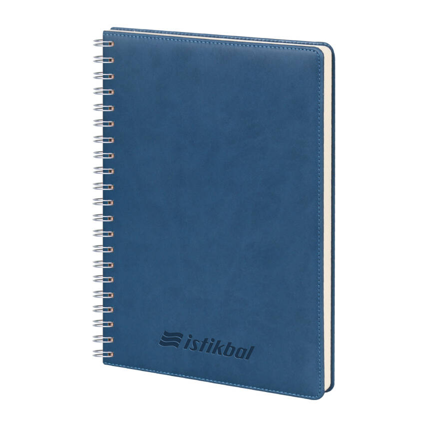 GİMAT LACİVERT TARİHLİ SPİRALLİ GÜNLÜK AJANDA (20X28 CM) - 1