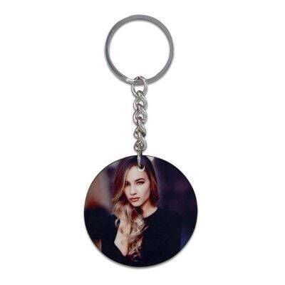 Görsel Baskılı Daire Anahtarlık - 1