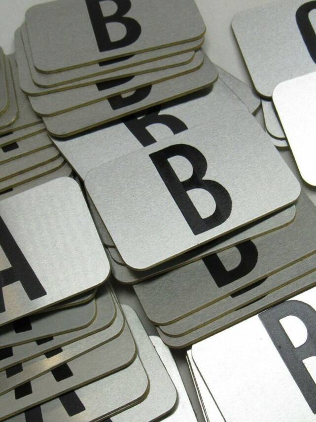 Gümüş Dolap Numaralar 6x3cm 10 adet - 1