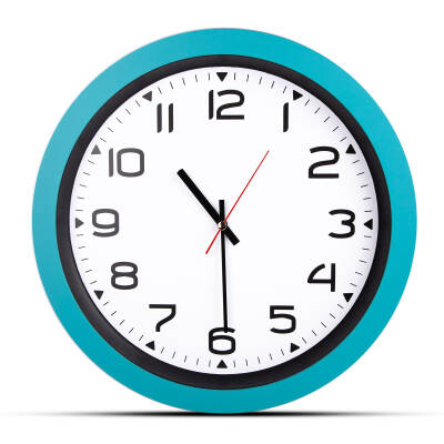 HERA TURKUAZ PLASTİK KASA DUVAR SAATİ (350MM)