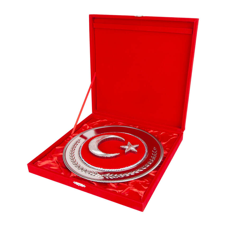 HİLAL YUVARLAK BAYRAK PLAKET - 2