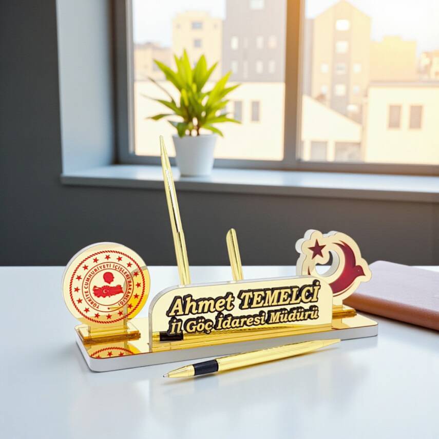 İçişleri Bakanlığı Logolu Masa İsimliği - 1