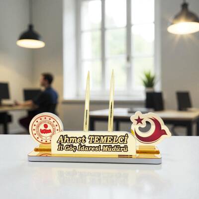 İçişleri Bakanlığı Logolu Masa İsimliği - 4