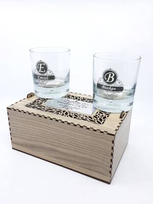 İkili Kişiye Özel Viski Bardağı