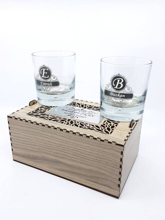 İkili Kişiye Özel Viski Bardağı - 1