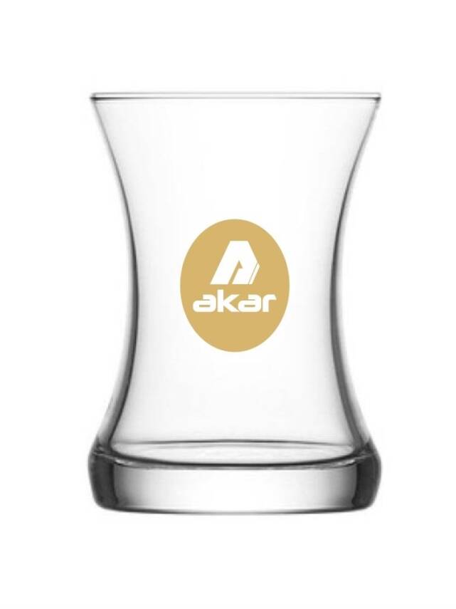 İnşaat firması için Altın renk baskılı çay bardağı - 1