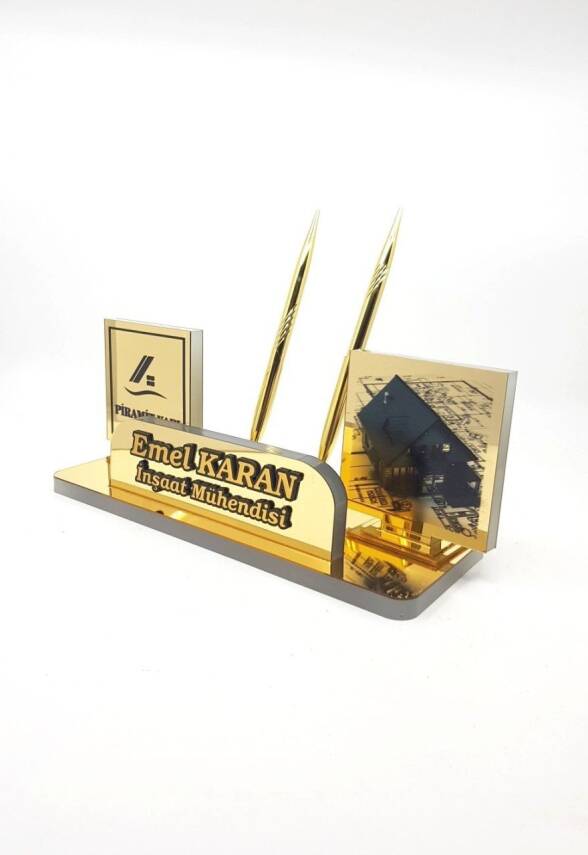 İnşaat Mühendisi Tasarımlı Masa İsimliği - 1