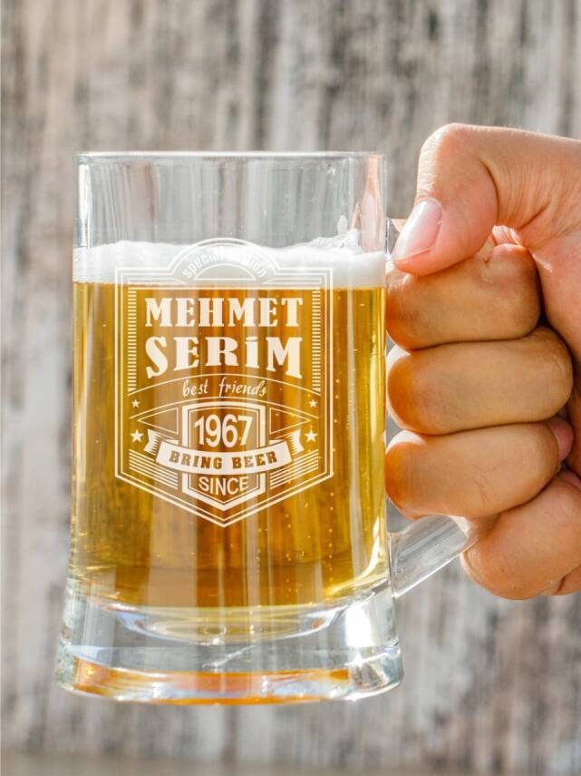 İsme Özel Bira Bardağı - 1