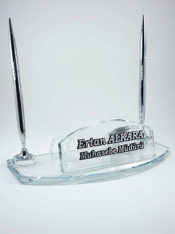 Kabartma İsimli Kristal Masa İsimliği - 1